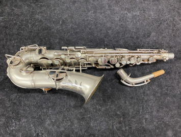 Original Silver Plated Buescher True Tone Alto Sax in Gorgeous Shape - Serial # 189354